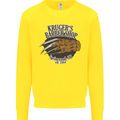 Krugers Barber Shop Funny Halloween Kids Sweatshirt Jumper Yellow