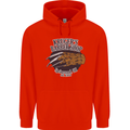 Krugers Barber Shop Funny Halloween Mens 80% Cotton Hoodie Bright Red