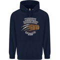 Krugers Barber Shop Funny Halloween Mens 80% Cotton Hoodie Navy Blue