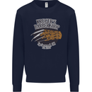 Krugers Barber Shop Funny Halloween Mens Sweatshirt Jumper Navy Blue