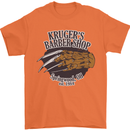 Krugers Barber Shop Funny Halloween Mens T-Shirt 100% Cotton Orange