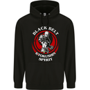 Kyokushin Spirit Karate Martial Arts MMA Mens 80% Cotton Hoodie Black