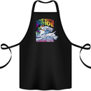 LGBT Live With Pride Unicorn Gay Pride Awareness Cotton Apron 100% Organic Black