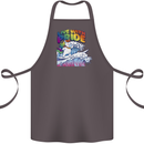 LGBT Live With Pride Unicorn Gay Pride Awareness Cotton Apron 100% Organic Dark Grey