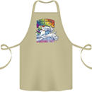 LGBT Live With Pride Unicorn Gay Pride Awareness Cotton Apron 100% Organic Khaki