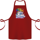 LGBT Live With Pride Unicorn Gay Pride Awareness Cotton Apron 100% Organic Maroon