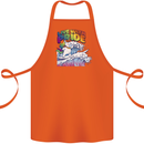LGBT Live With Pride Unicorn Gay Pride Awareness Cotton Apron 100% Organic Orange
