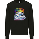LGBT Live With Pride Unicorn Gay Pride Awareness Kids Sweatshirt Jumper Black