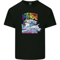 LGBT Live With Pride Unicorn Gay Pride Awareness Mens Cotton T-Shirt Tee Top Black