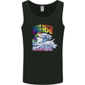 LGBT Live With Pride Unicorn Gay Pride Awareness Mens Vest Tank Top Black