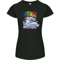 LGBT Live With Pride Unicorn Gay Pride Awareness Womens Petite Cut T-Shirt Black
