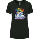 LGBT Live With Pride Unicorn Gay Pride Awareness Womens Wider Cut T-Shirt Black