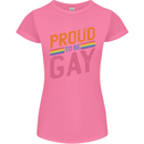 LGBT Pride Awareness Proud To Be Gay Womens Petite Cut T-Shirt
