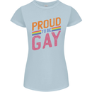 LGBT Pride Awareness Proud To Be Gay Womens Petite Cut T-Shirt