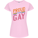 LGBT Pride Awareness Proud To Be Gay Womens Petite Cut T-Shirt