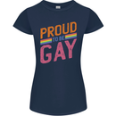 LGBT Pride Awareness Proud To Be Gay Womens Petite Cut T-Shirt