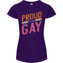 LGBT Pride Awareness Proud To Be Gay Womens Petite Cut T-Shirt