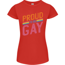LGBT Pride Awareness Proud To Be Gay Womens Petite Cut T-Shirt