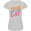 LGBT Pride Awareness Proud To Be Gay Womens Petite Cut T-Shirt