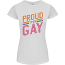LGBT Pride Awareness Proud To Be Gay Womens Petite Cut T-Shirt