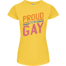 LGBT Pride Awareness Proud To Be Gay Womens Petite Cut T-Shirt