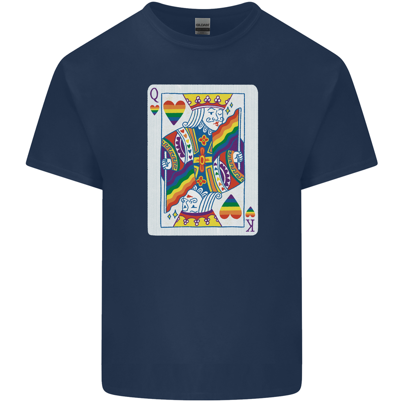 LGBT Queen Funny Gay Pride Kids T-Shirt Childrens Navy Blue