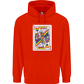 LGBT Queen Funny Gay Pride Mens 80% Cotton Hoodie Bright Red