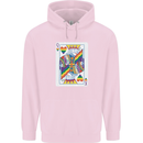 LGBT Queen Funny Gay Pride Mens 80% Cotton Hoodie Light Pink