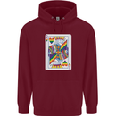 LGBT Queen Funny Gay Pride Mens 80% Cotton Hoodie Maroon