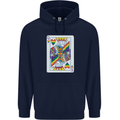 LGBT Queen Funny Gay Pride Mens 80% Cotton Hoodie Navy Blue