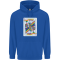 LGBT Queen Funny Gay Pride Mens 80% Cotton Hoodie Royal Blue