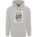 LGBT Queen Funny Gay Pride Mens 80% Cotton Hoodie Sports Grey