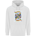 LGBT Queen Funny Gay Pride Mens 80% Cotton Hoodie White