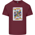 LGBT Queen Funny Gay Pride Mens Cotton T-Shirt Tee Top Maroon