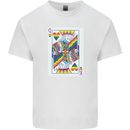 LGBT Queen Funny Gay Pride Mens Cotton T-Shirt Tee Top White