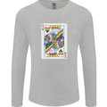 LGBT Queen Funny Gay Pride Mens Long Sleeve T-Shirt Sports Grey
