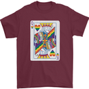 LGBT Queen Funny Gay Pride Mens T-Shirt 100% Cotton Maroon
