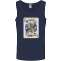 LGBT Queen Funny Gay Pride Mens Vest Tank Top Navy Blue