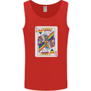 LGBT Queen Funny Gay Pride Mens Vest Tank Top Red