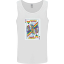 LGBT Queen Funny Gay Pride Mens Vest Tank Top White