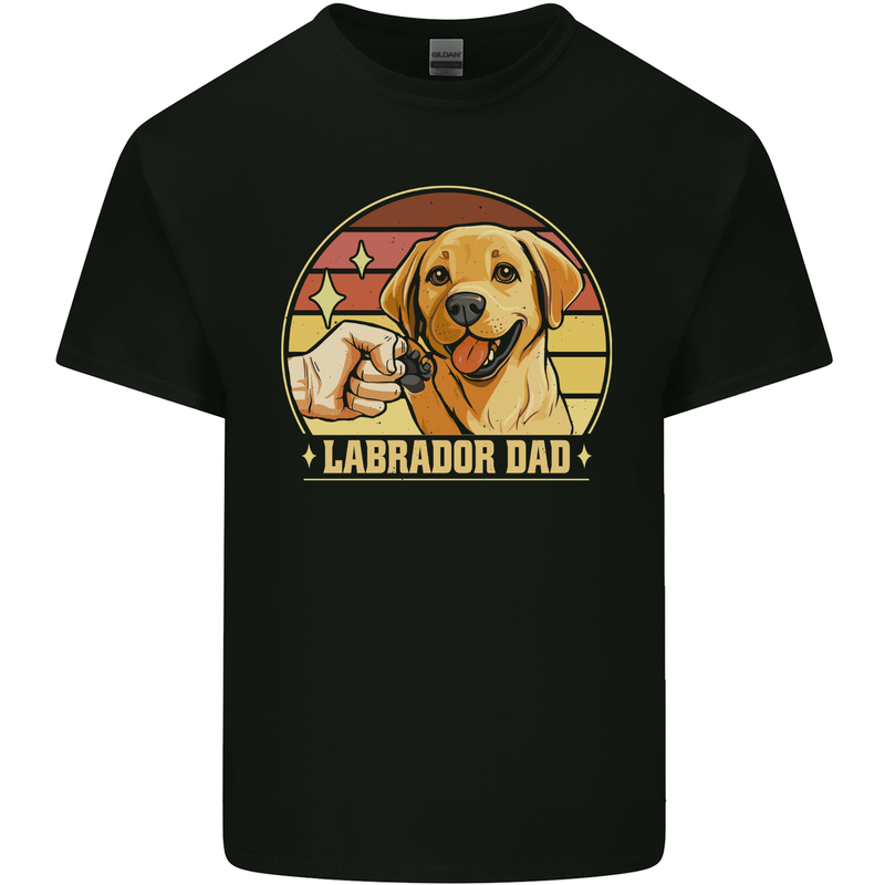 Labrador Dad Funny Fathers Day Dog Kids T-Shirt Childrens Black