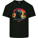 Labrador Sunset Dog Mens Cotton T-Shirt Tee Top Black