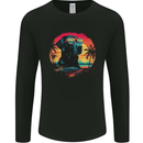 Labrador Sunset Dog Mens Long Sleeve T-Shirt Black
