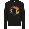 Labrador Sunset Dog Mens Sweatshirt Jumper Black