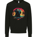 Labrador Sunset Dog Mens Sweatshirt Jumper Black