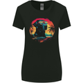 Labrador Sunset Dog Womens Wider Cut T-Shirt Black