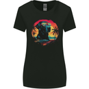 Labrador Sunset Dog Womens Wider Cut T-Shirt Black