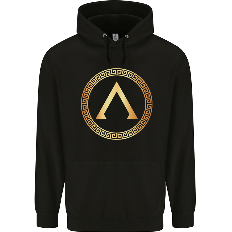 Lambda Symbol Bodybuilding Gym Training Childrens Kids Hoodie Black