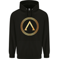 Lambda Symbol Bodybuilding Gym Training Mens 80% Cotton Hoodie Black