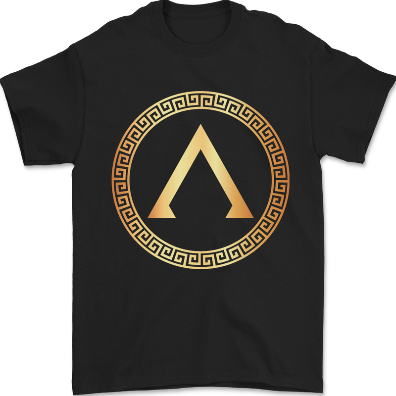 Lambda Symbol Bodybuilding Gym Training Mens T-Shirt 100% Cotton Black